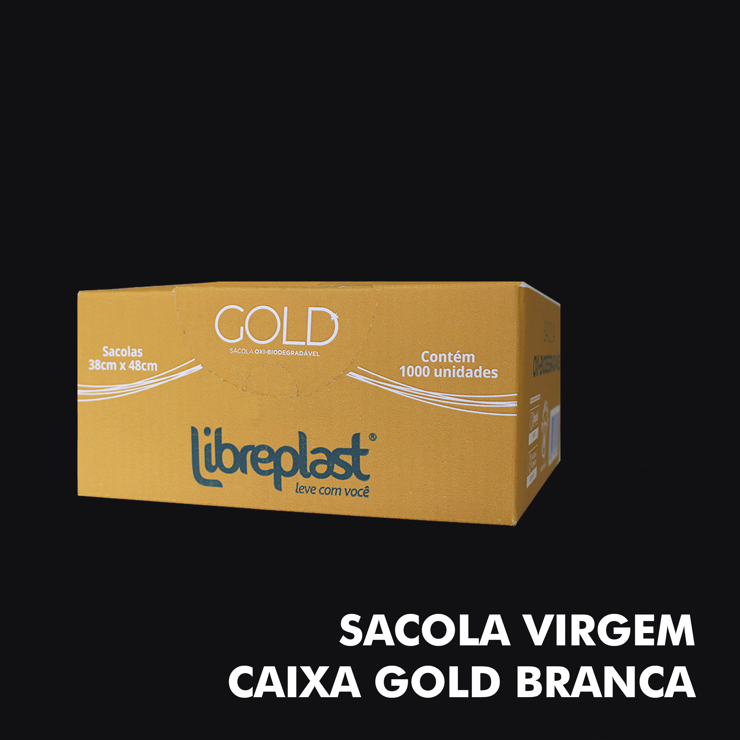 Sacola Virgem – Caixa Gold Branca - RF