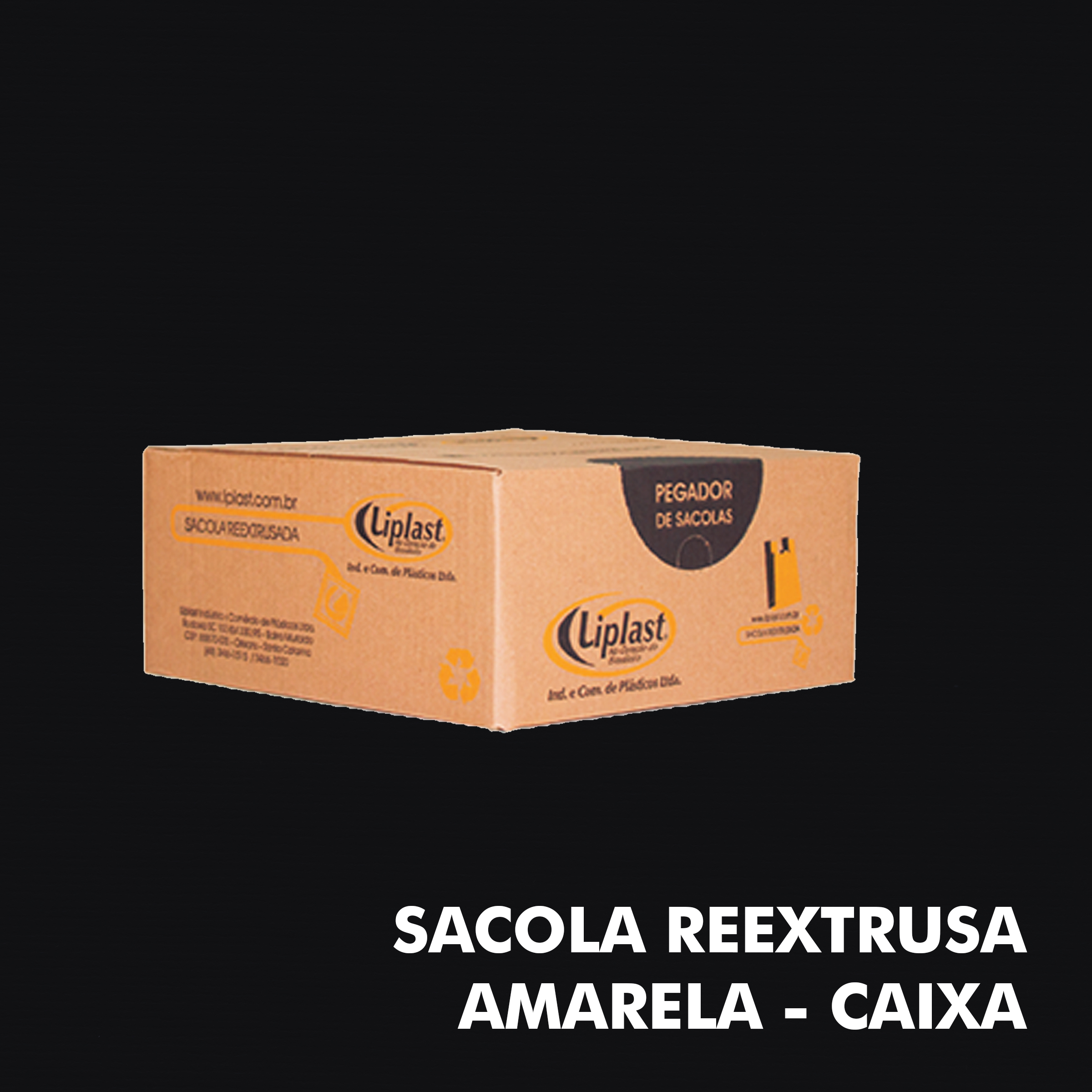 Sacola Reextrusa Amarela – Caixa - RF